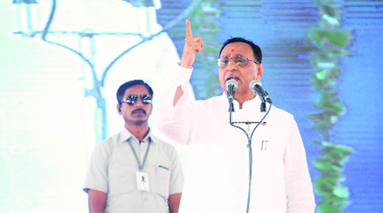 Gujarat Chief Minister Vijay Rupani, Vijay Rupani, Gujarat CM Vijay Rupani, Bharat Mata, India News, Indian Express, Indian Express News