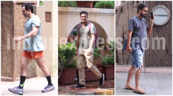 Saif Ali Khan spotted in boxers, wife Kareena Kapoor Khan works ...