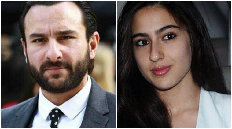 Image result for saif ali khan sara ali khan