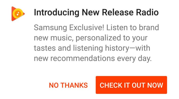 Zoom in Hired drifting Google Play Music introduces 'New Release Radio' for Galaxy S8 series |  Technology News,The Indian Express