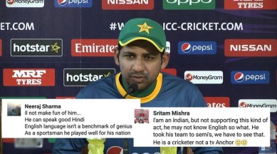 After Pakistan captain Sarfraz Ahmed gets trolled for his English, Indian Facebook users send love instead | Trending News,The Indian Express After Pakistan captain Sarfraz Ahmed gets trolled for his English, Indian Facebook users send love instead | Trending News,The Indian Express