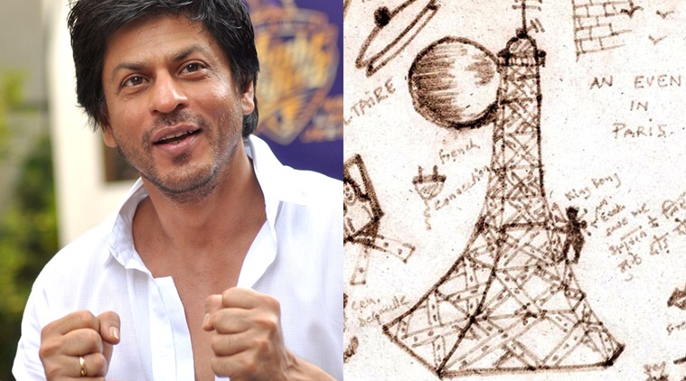 shah rukh khan, shah rukh khan doodle, shah rukh khan paris, shah rukh khan doodle paris