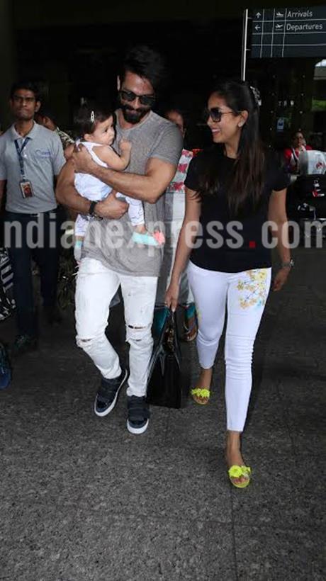shahid kapoor, mira rajput, misha, shahid kapoor family,