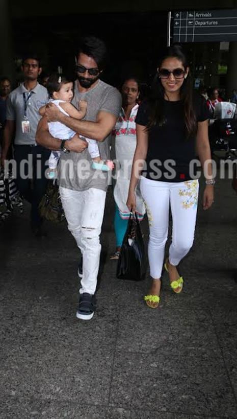 shahid kapoor, mira rajput, misha, shahid kapoor family,