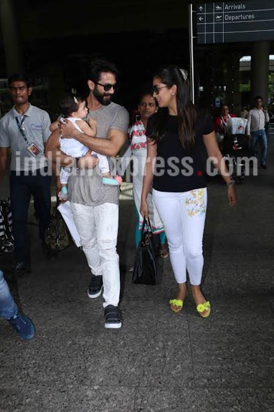 shahid kapoor, mira rajput, misha, shahid kapoor family,