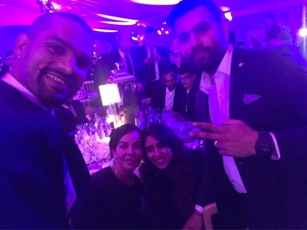 Shikhar Dhawan, Rohit Sharma, Ritika Sajdeh, Ayesha Mukherjee, Virat Kohli charity, cricket photos