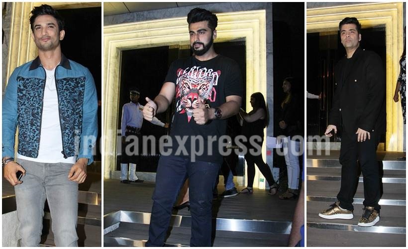 Sushant Singh Rajput, Karan Johar, Arjun Kapoor