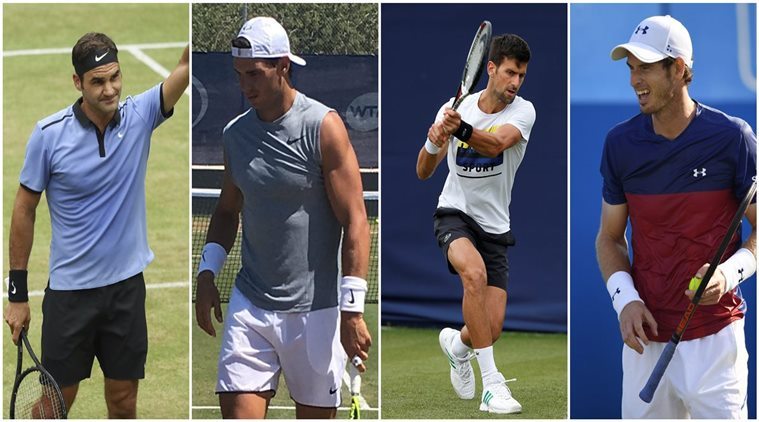Roger Federer, Rafael Nadal, Novak Djokovic, Andy Murray's ...