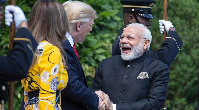 Hugs, Handshakes And Praise: How PM Modi, Donald Trump Struck Friendly ...