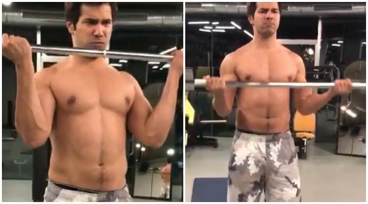 Varun Dhawan Ke Xxx Video - Varun Dhawan goes shirtless to flaunt his 'balance work'. Check workout  video of Judwaa 2 actor | The Indian Express