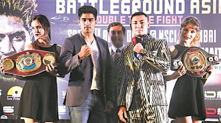 Vijender Singh, WBO Asia Pacific Super Middleweight title, WBO Oriental Super Middleweight belt, Zulipikaer Maimaitiali