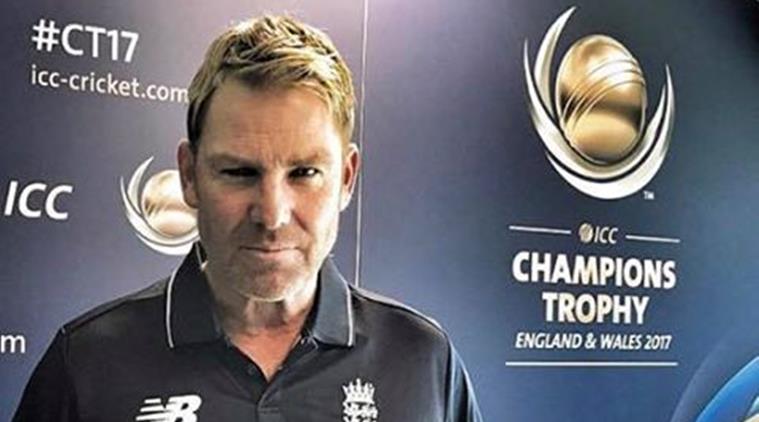 shane warne, icc champions trophy, indian express