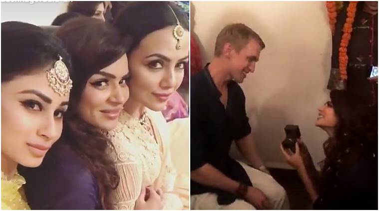 Aashka Goradia, Brent Goble engagement: Mouni Roy shares the most adorable  glimpses of ceremony. See photos | Entertainment News,The Indian Express