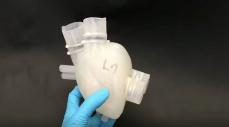 artificial heart, 3D printed heart, silicone heart, artificial human heart, organ transplantation, new research, new technology, latest technology, science, science news