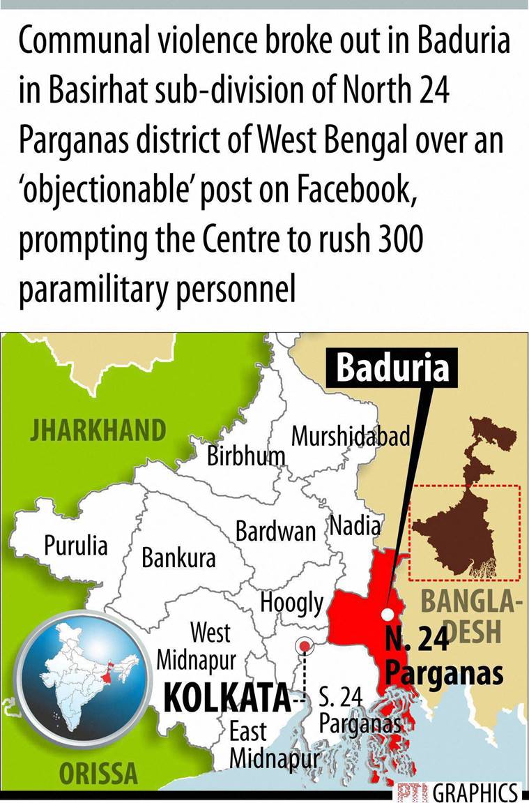 Basirhat violence Three BJP MPs stopped from visiting riothit area; All that has happened so