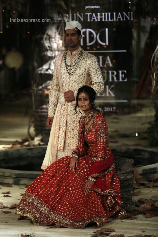 Tarun Tahiliani, India Couture Week 2017, India Couture Week, Tarun Tahiliani bridal collection, Tarun Tahiliani ICW 2017, Indian Express, Indian Express News