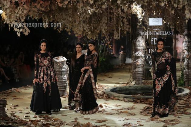 Tarun Tahiliani, India Couture Week 2017, India Couture Week, Tarun Tahiliani bridal collection, Tarun Tahiliani ICW 2017, Indian Express, Indian Express News