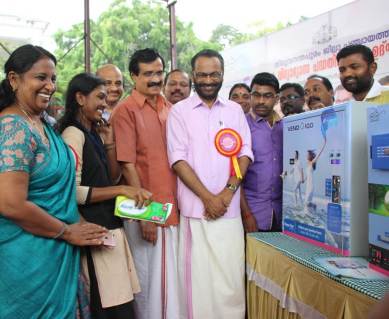 c Raveendranath, kerala education minister, vendigo, sanitary pad dispensing machine, indian express