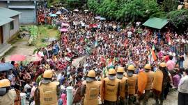 Gorkhaland clash