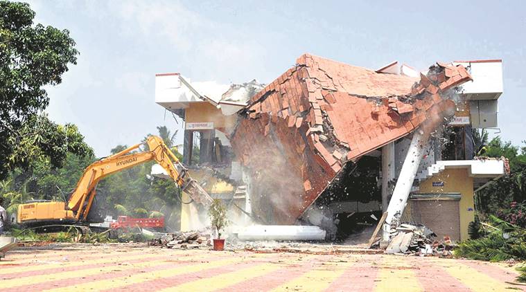 pcmc, demolition, illegal buildings, demolition, pune district, pune city, municipal corporation, mharashtra news, indian express
