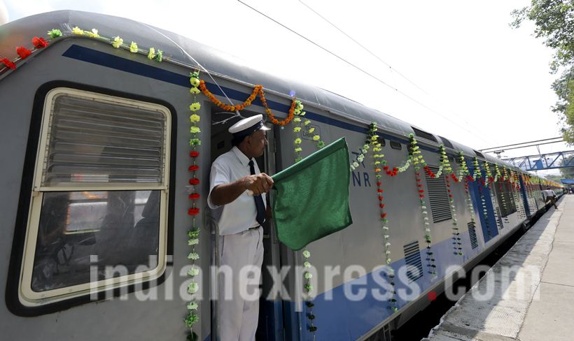 solar trains, solar-powered trains, solar-powered DEMU trains, DEMU trains, indian railways, Suresh prabhu, Northen Railway, Indian railway, Indian Express picture gallery, picture gallery,