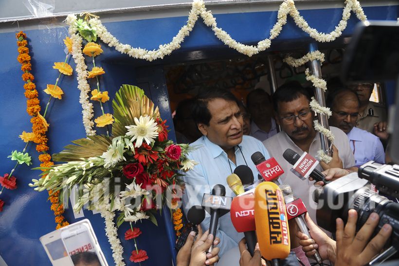 solar trains, solar-powered trains, solar-powered DEMU trains, DEMU trains, indian railways, Suresh prabhu, Northen Railway, Indian railway, Indian Express picture gallery, picture gallery,