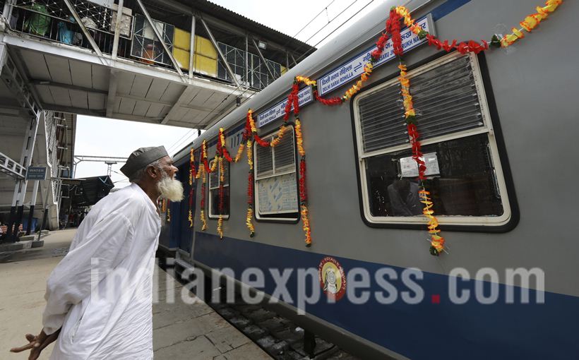 solar trains, solar-powered trains, solar-powered DEMU trains, DEMU trains, indian railways, Suresh prabhu, Northen Railway, Indian railway, Indian Express picture gallery, picture gallery,