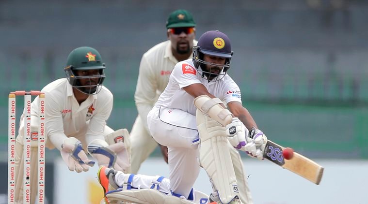 sri lanka vs zimbabwe, sri lanka vs zimbabwe report, sri lanka record win, sl vs zim, niroshan dickwella, cricket news, sports news, indian express