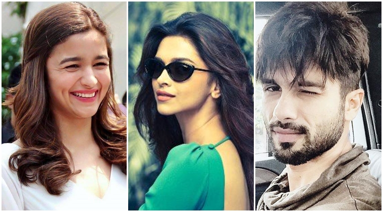 Alia Bhatt Six Xxx - Shahid Kapoor is starry eyed for his Padmavati co-star Deepika Padukone and Alia  Bhatt is agreeing too | Entertainment News,The Indian Express
