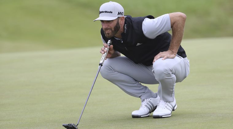 Battling Dustin Johnson Gone With The Wind Sports News The Indian Express