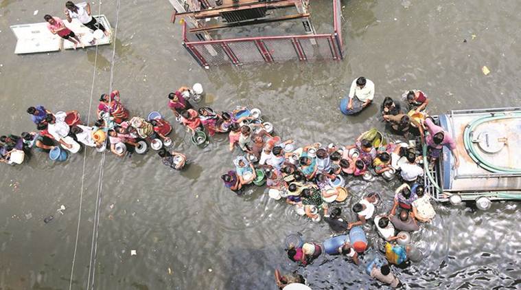 Gujarat floods, Ahmedabad flood, Vadodara flood, Anand flood, flood situation in gujarat, flood affected region gujarat, india news, indian express, indian express news