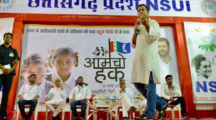 Rahul Gandhi, Congress, Chhattisgarh, BJP Congress, BJP Cong conflict, India news, BJP India, Indian Express India news