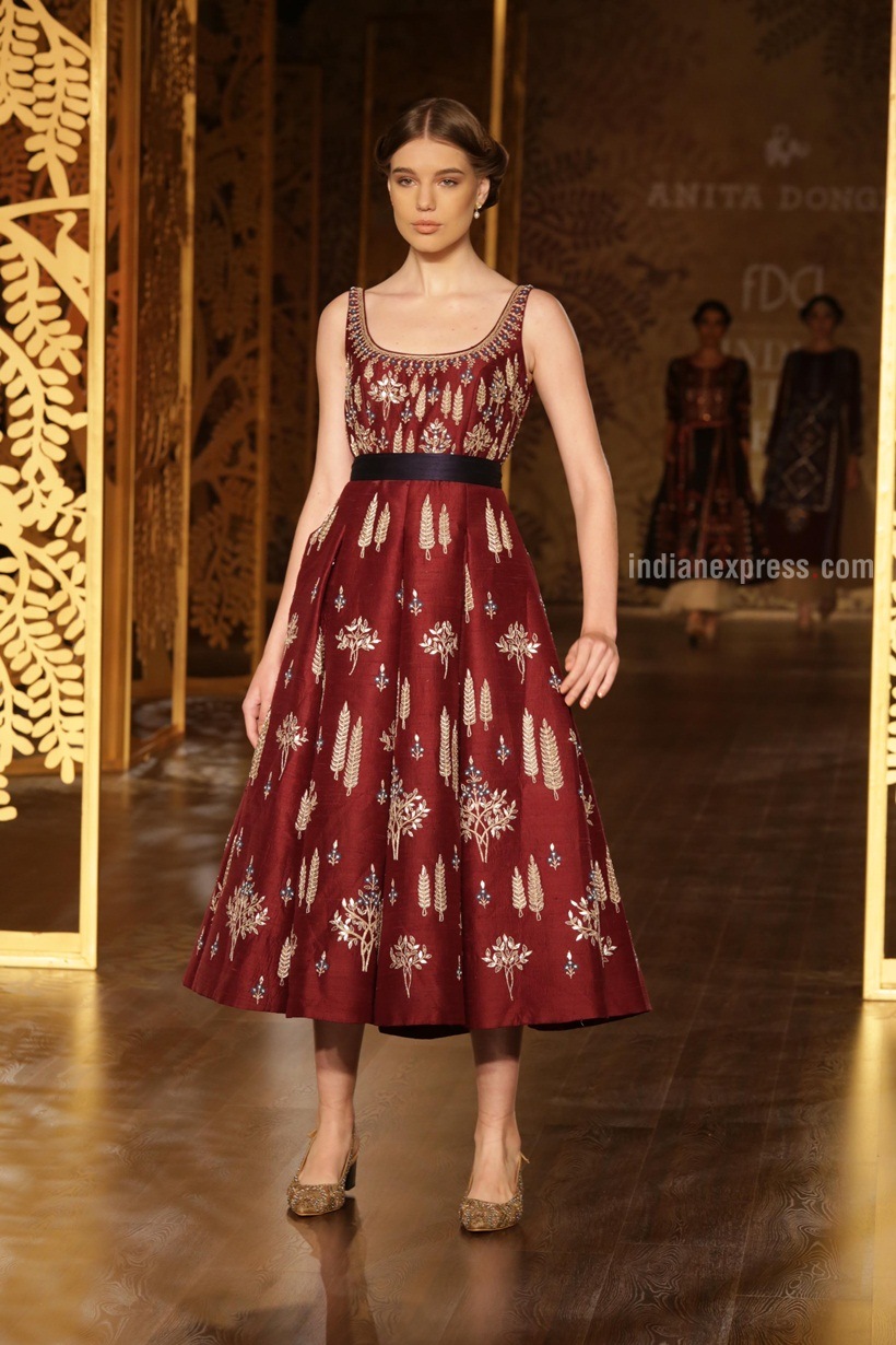 Anita Dongre, india couture week 2017, india couture week, Anita Dongre designs, Anita Dongre latest collection, Anita Dongre ICW 2017, ICW 2017, Indian Express, Indian Express News