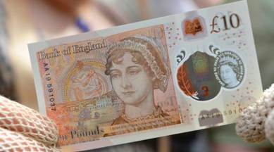 UK pound, five pound note, bank of england, five note unveiled, UK currency