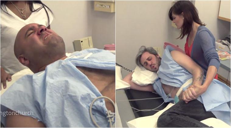 WATCH: Two husbands try labour pain simulators to prove 'women exaggerate  everything'; Hah!