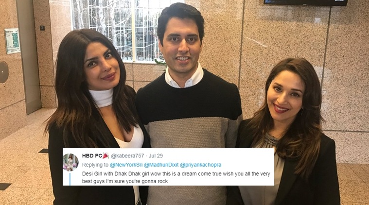 priyanka chopra, madhuri dixit, tv series on mdhuri dixit, twitter reactions, indian express, indian express news