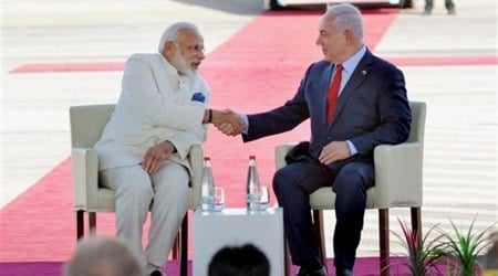 israel, india israel relations, narendra modi, modi in israel, india israel history, india news, indian express news
