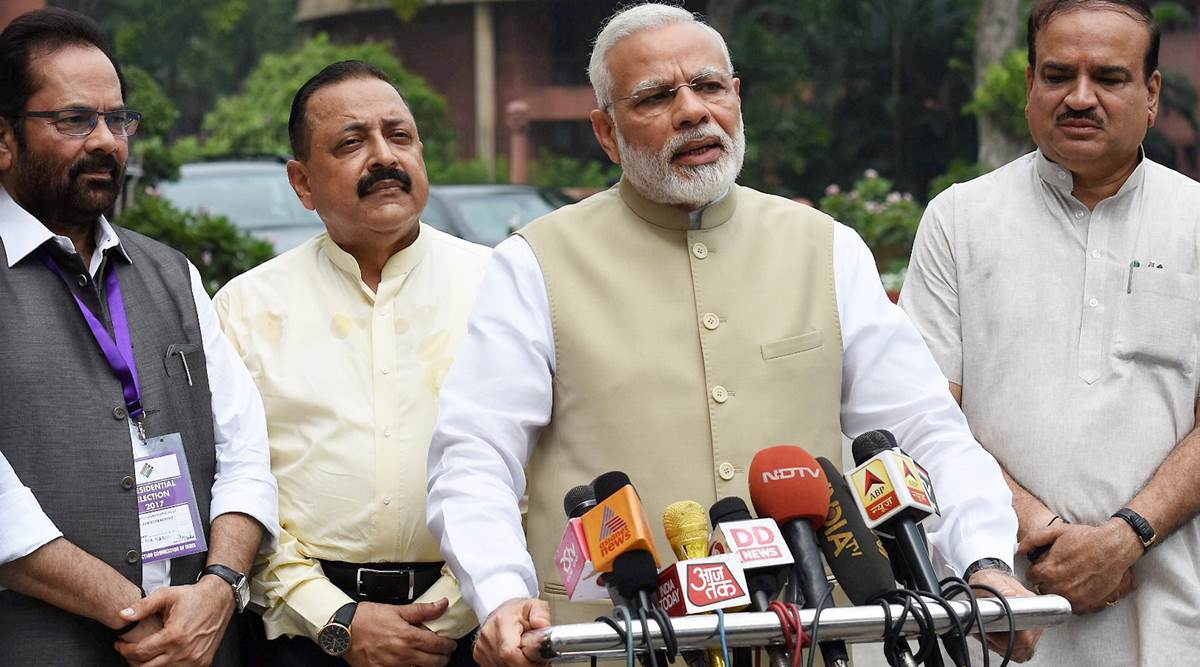 Prime Minister Modi, BJP, Narendra Modi, Monsoon Session, Indian politics, Modi meeting BJP MPs, welfare schemes, india news, indian express