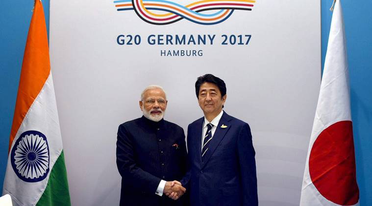 pm narendra modi, pm modi, modi-shinzo abe, india-japan, g20 summit, malabar naval exercise, china, india news, indian express