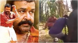 Mohanlal, Velipadinte Pusthakam, mohanlal crying on the sets, watch mohanlal crying on sets,