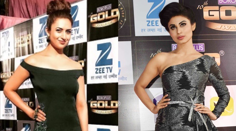 Divyanka Tripathi, Mouni Roy, Zee Gold Awards 2017