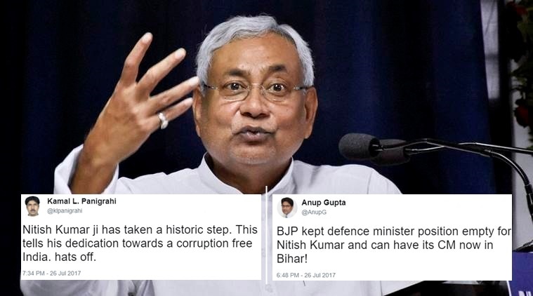 Nitish Kumar Resigns As Bihar CM: Twitterati Buzzing With Praises And ...