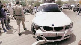 BMW accidents, chandigarh bmw accidents, ssp tweets to BMW, chandigarh ssp tweet, chandigarh city news, indian express