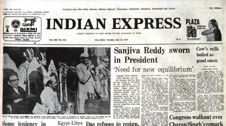 Neelam Sanjiva Reddy, President Elections, Indira Gandhi, Acharya Conference, Vinoba Bhave, Dalai Lama, Indian Express