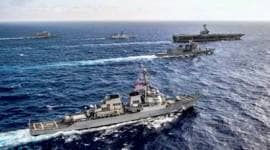 Malabar naval exercise, Malabar joint naval exercise, India, Japan, United States, maritime force, Indo-Pacific region, Indian Ocean, USS Nimitz, Indian Express