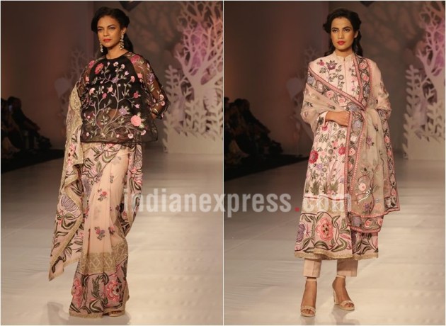 india couture week, icw 2017, rahul mishra, icw 2017 rahul misra, rahul mishra parizaad collection, rahul mishra sheer collection, fashion news, lifestyle news, indian express