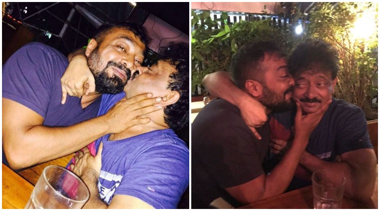 Ram Gopal Varma Is Kissing Anurag Kashyap ‘for His Sexy Mind Whats