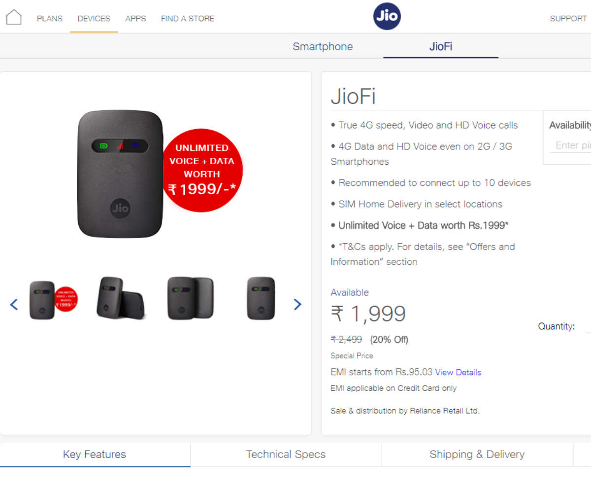 Reliance Jio Offer New Jiofi Users To Get Up To 224 Gb Data At Rs