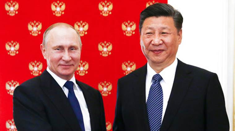 Vladimir Putin, Russian President Vladimir Putin, Chinese President Xi Jinping, Russia China Talks, Putin Xi Meeting, Putin Meets Xi, North Korea, North Korea Tension, World News, Latest World News, Indian Express, Indian Express News