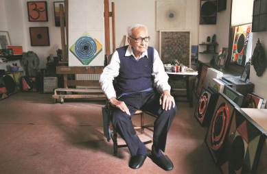 s h raza, painter, artist, raza foundation, death anniversary, indian artist, paris, indian express